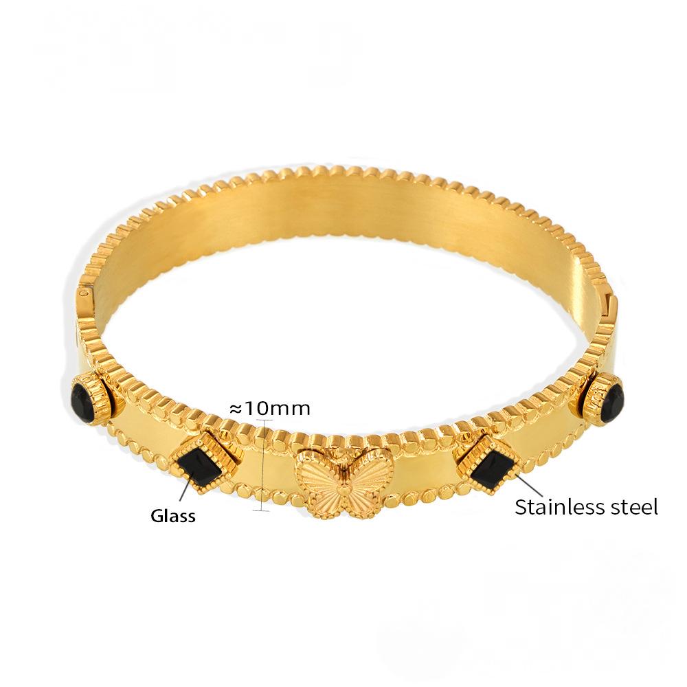 Butterfly Cubic Zirconia Bangle Bracelet