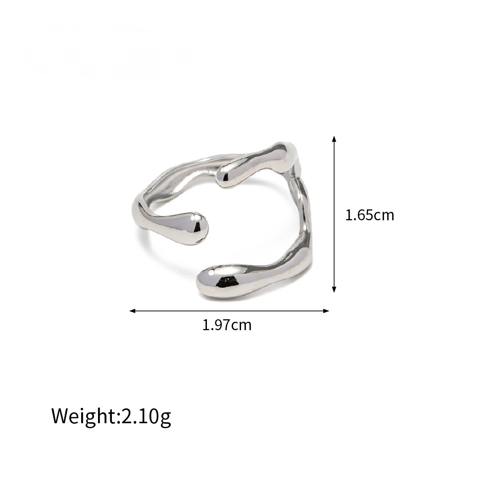 Stainless Steel High-end Geometric Opening Ring