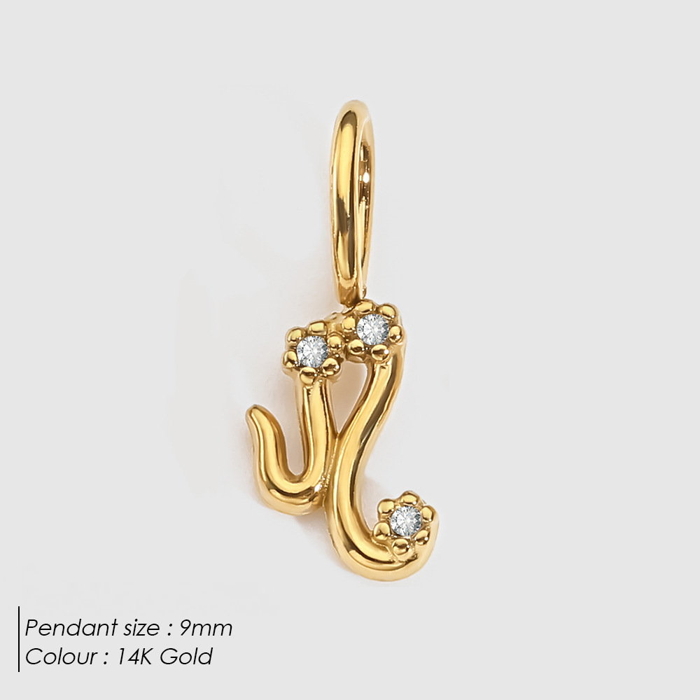 Stainless Steel Diamond-encrusted Constellation Necklace Pendant