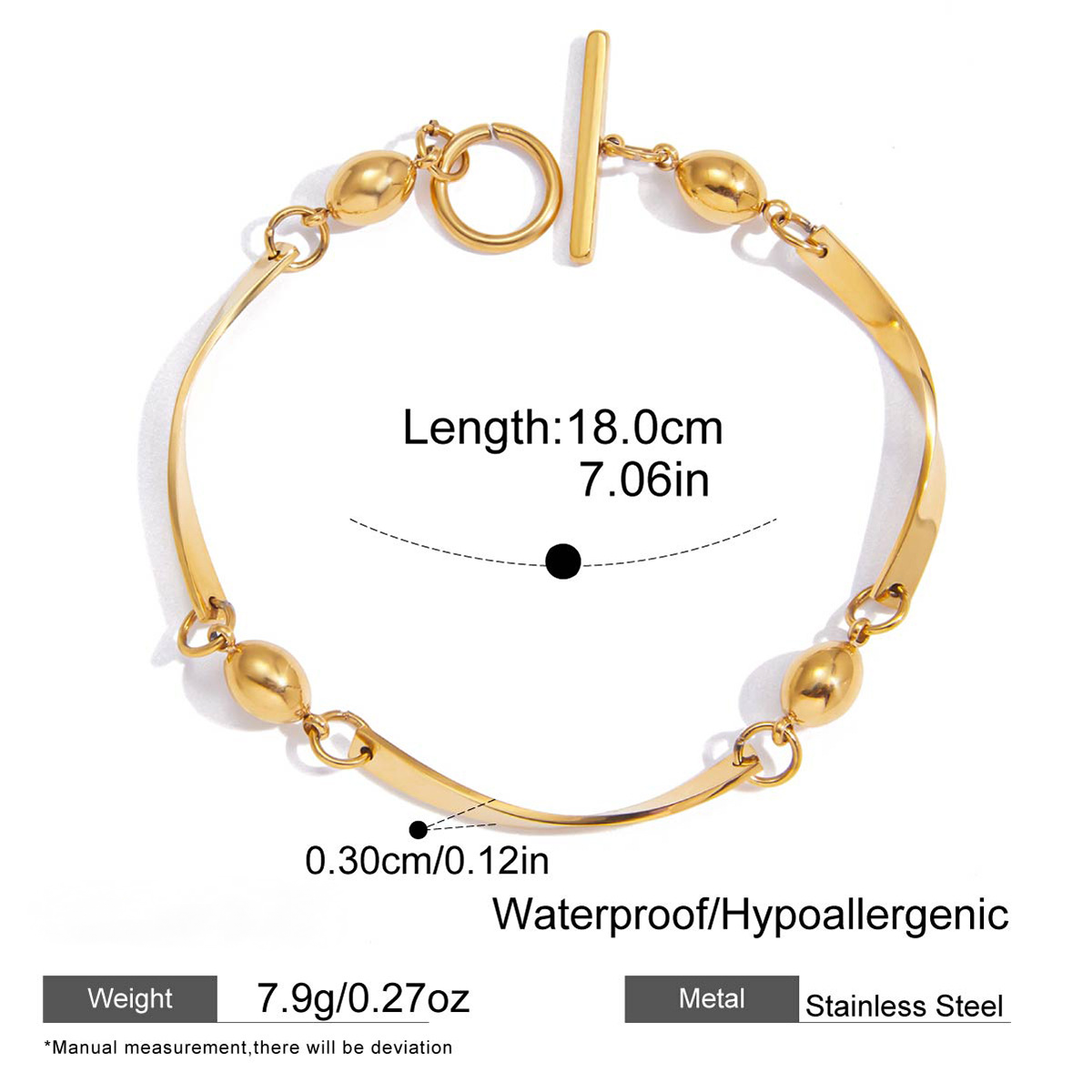 Stainless Steel Chain Bracelet Collection