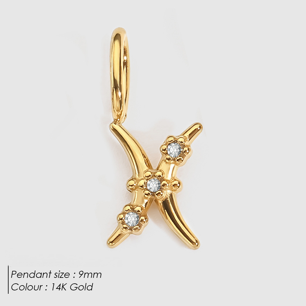 Stainless Steel Diamond-encrusted Constellation Necklace Pendant