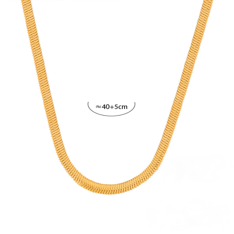 Stainless Steel Twisted Line Bar Pendant Necklace