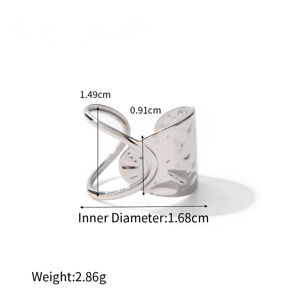 Stainless Steel Geometric Ring Combination
