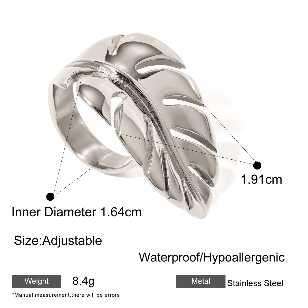 Stainless Steel Geometric Ring Combination