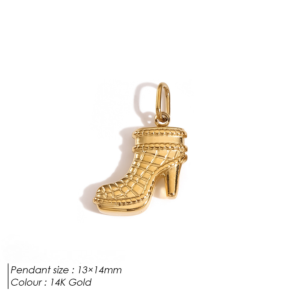 Stainless Steel Shoe and Hat Pendant