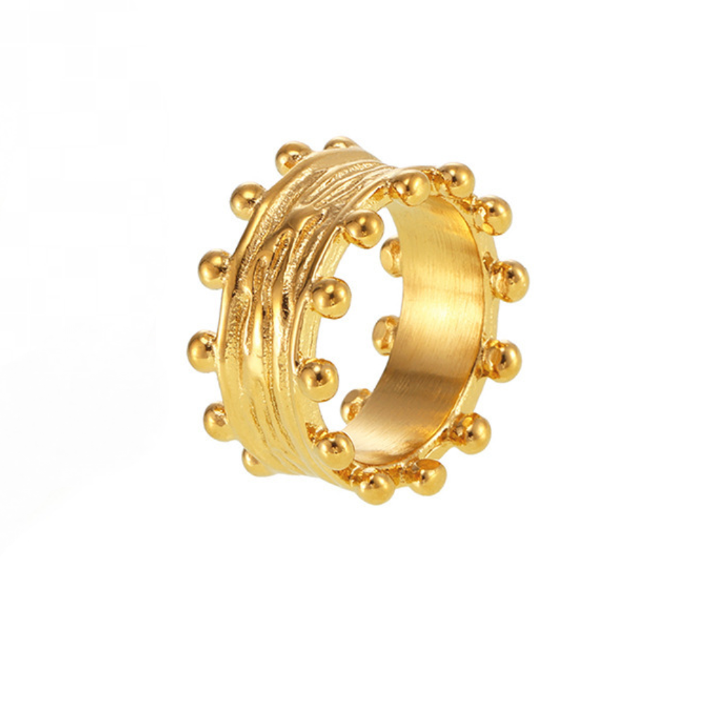 Stainless Steel Irregular Texture Ball Edge Ring