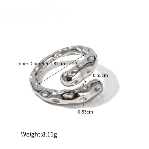 Stainless Steel High-end Geometric Opening Ring