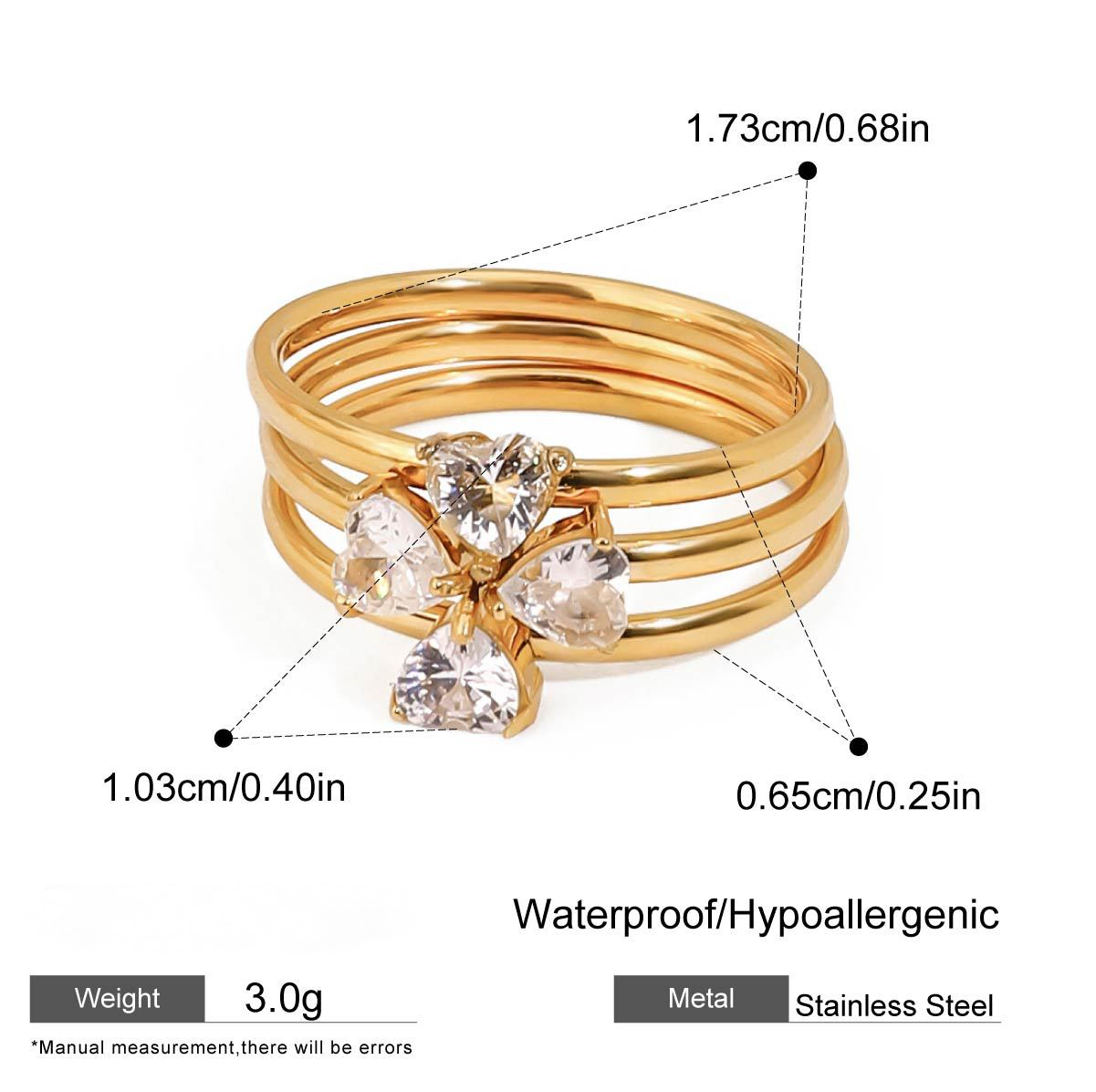 Stainless Steel Stacking Ring Combination