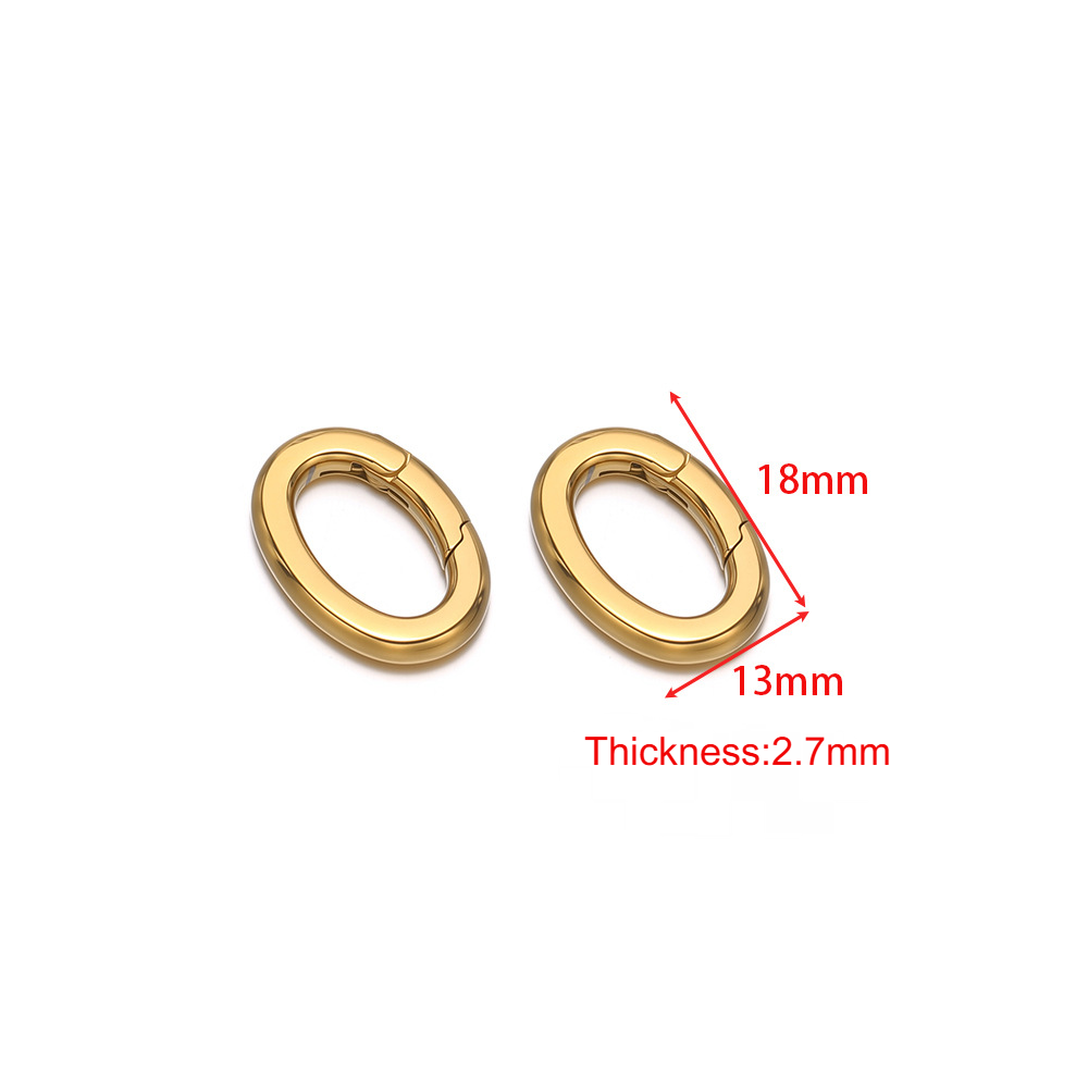 Stainless Steel Heart-shaped Oval Carabiner-2 Pack
