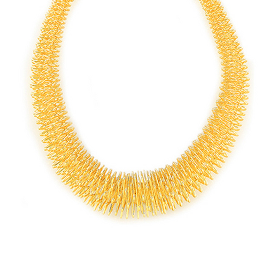 Stainless Steel Hip-hop Style Spring Shape Necklace