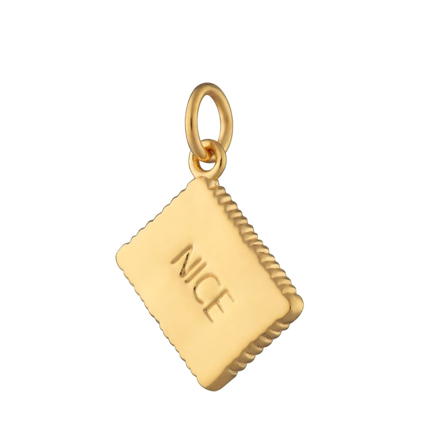 Stainless Steel Biscuit Lightning Heart Pendant