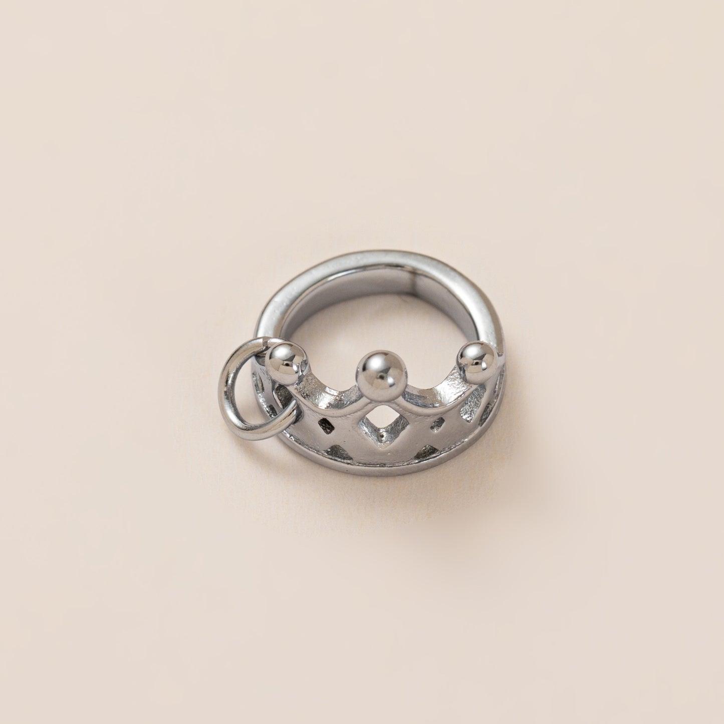 Stainless Steel Crown French Fries Bundle Tree Pendant