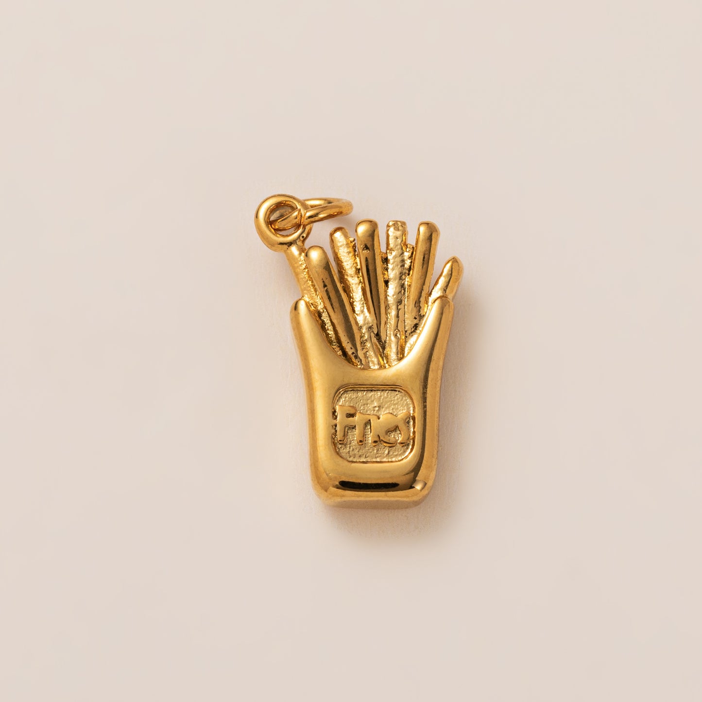 Stainless Steel Crown French Fries Bundle Tree Pendant
