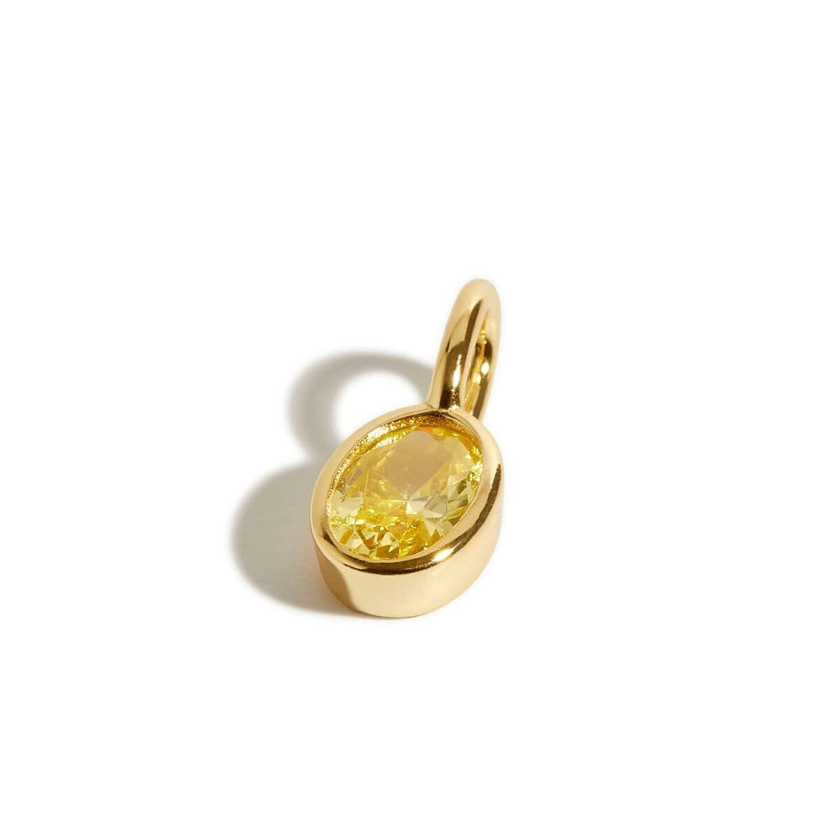 Stainless Steel Twelve Birthstone Square Round Pendant