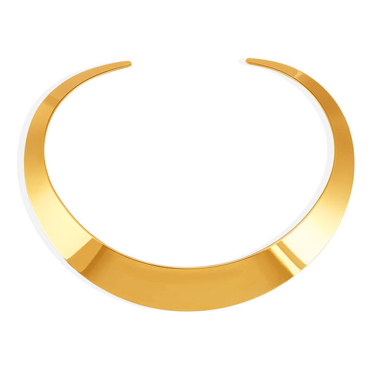Punk Stainless Steel Cuff Choker Necklace
