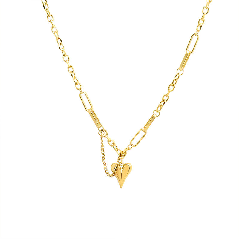 Heart Pendant Stainless Steel Necklace