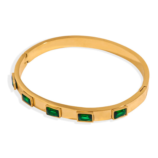 Palace Style Retro Square Cubic Zirconia Bracelet
