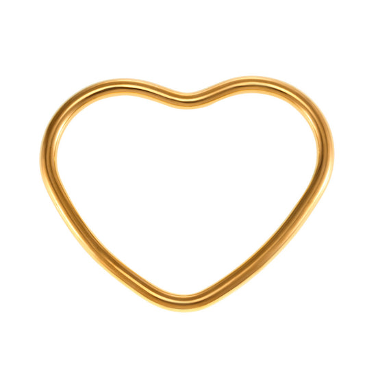 Polished Stainless Steel Heart Shape Bracelet