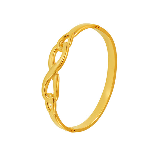 8-shaped Hollow Stainless Steel Bracelet