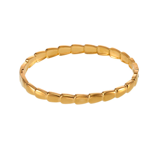 Scale Shape Stainless Steel Bracelet