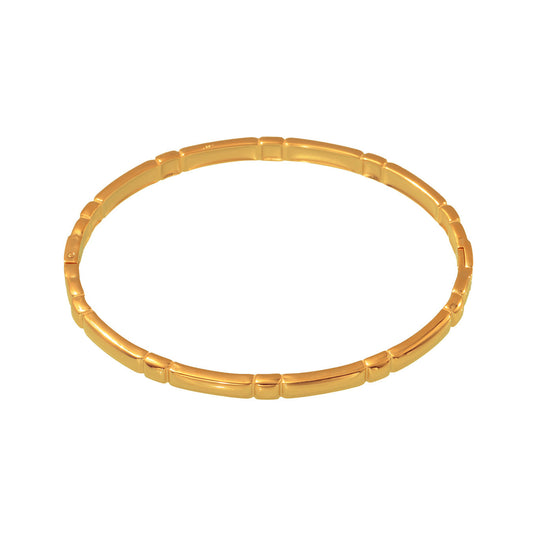 Fine Check Stainless Steel Bracelet