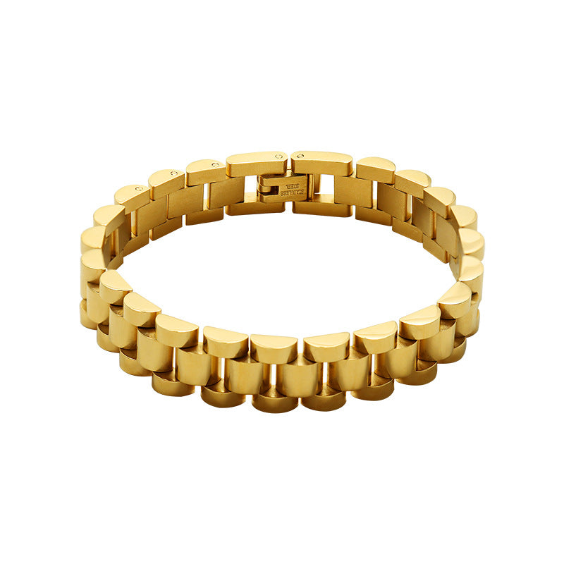 Women's Mechanical Style Stainless Steel Bracelet