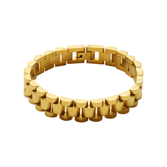 Women's Mechanical Style Stainless Steel Bracelet