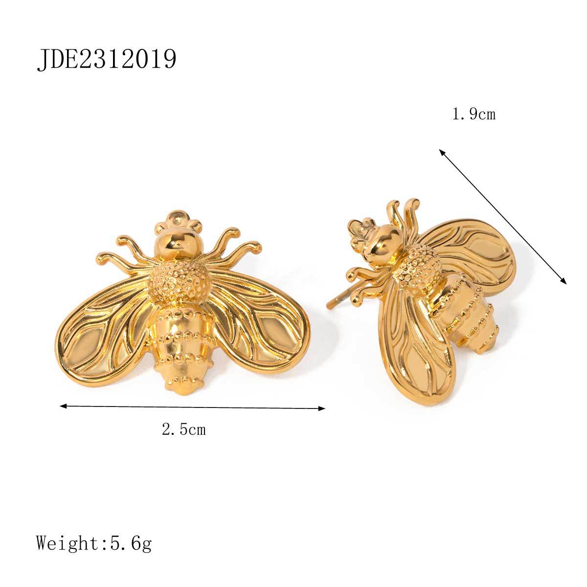 Stainless Steel 18K Gold PVD Summer Ocean Earrings