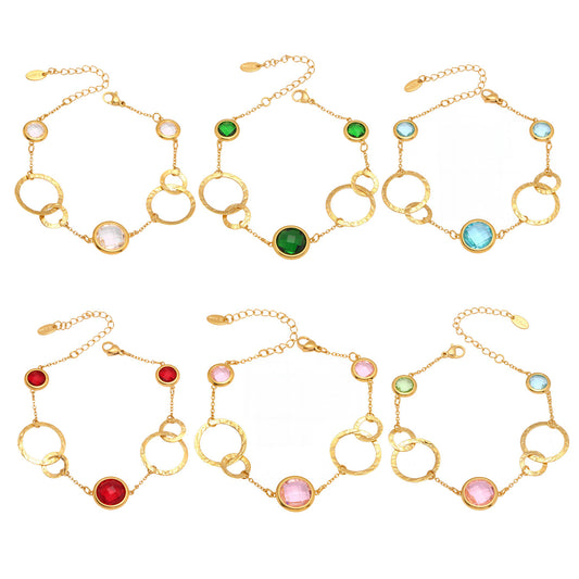Super Sparkling Transparent Czech Glass Bracelet