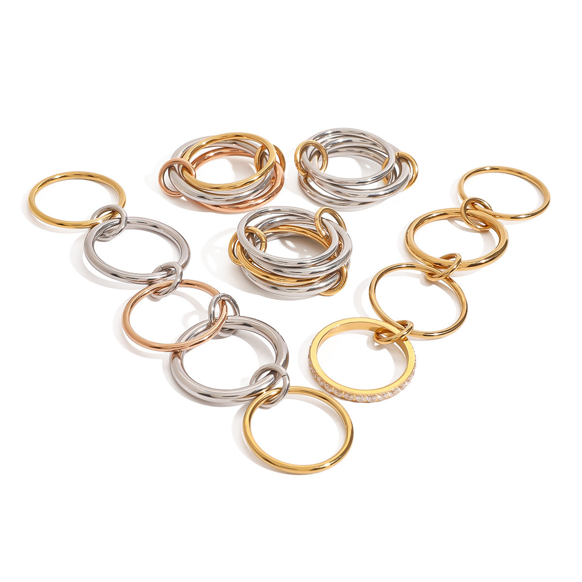 Stainless Steel Stacking Plain Band Rings