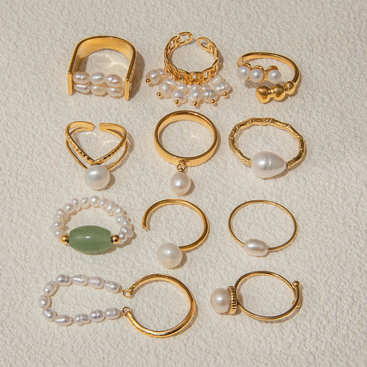Stainless Steel Freshwater Pearl Ring