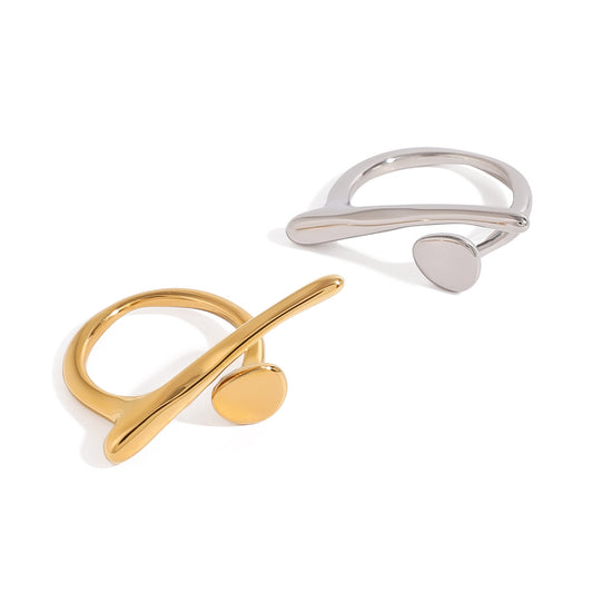 Irregular Stainless Steel Geometric Ring