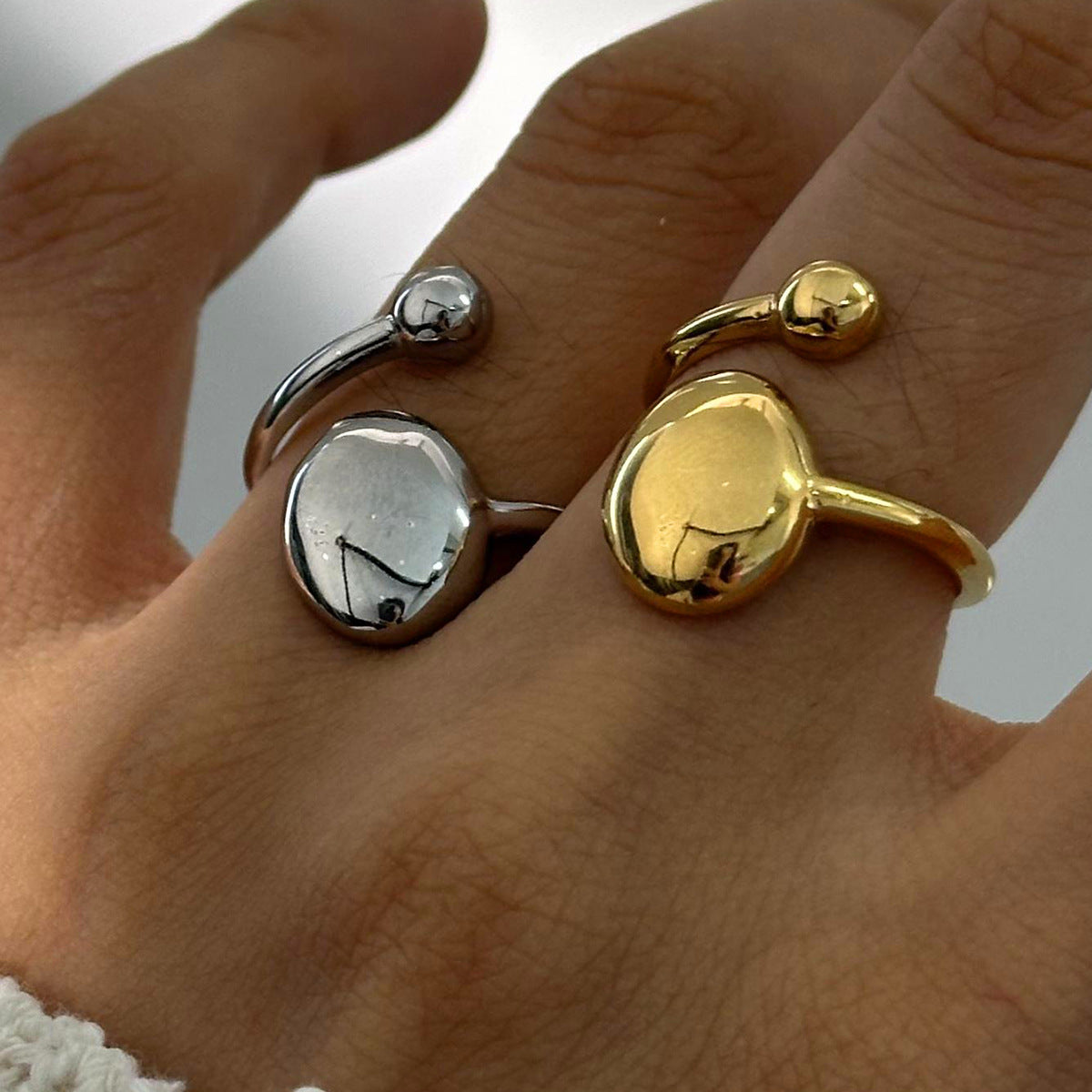 Stainless Steel Round Open Ring
