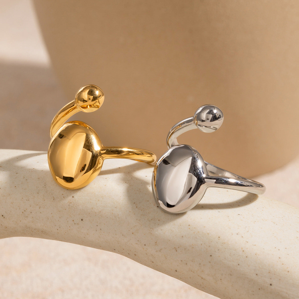 Stainless Steel Round Open Ring