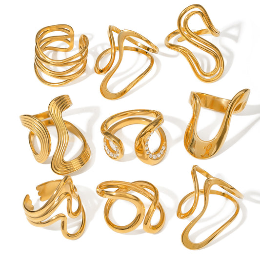Stainless Steel Shaped Ring Combination