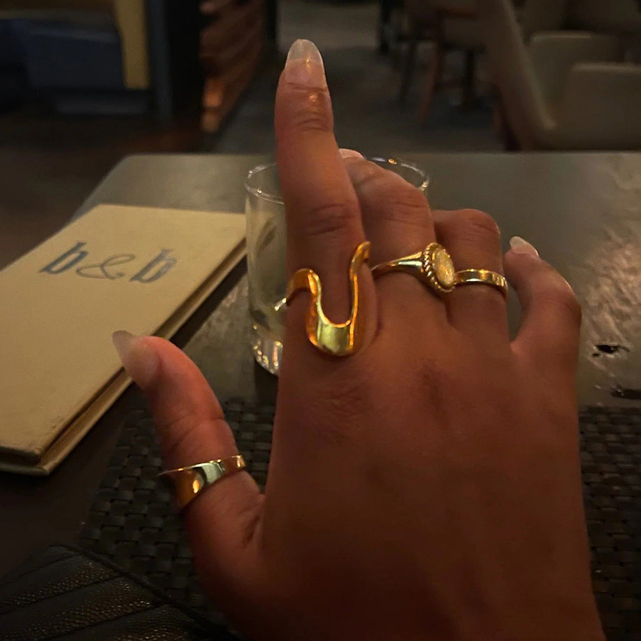 Stainless Steel Shaped Ring Combination