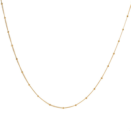 Stainless Steel Bead Chain Necklace