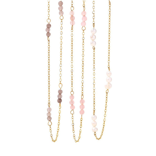 18K Gold PVD Stainless Steel Pearl Necklace