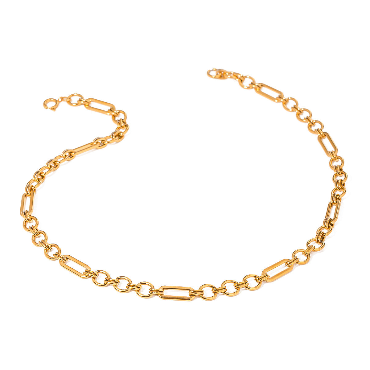 Stainless Steel Thick Chain Choker Necklace