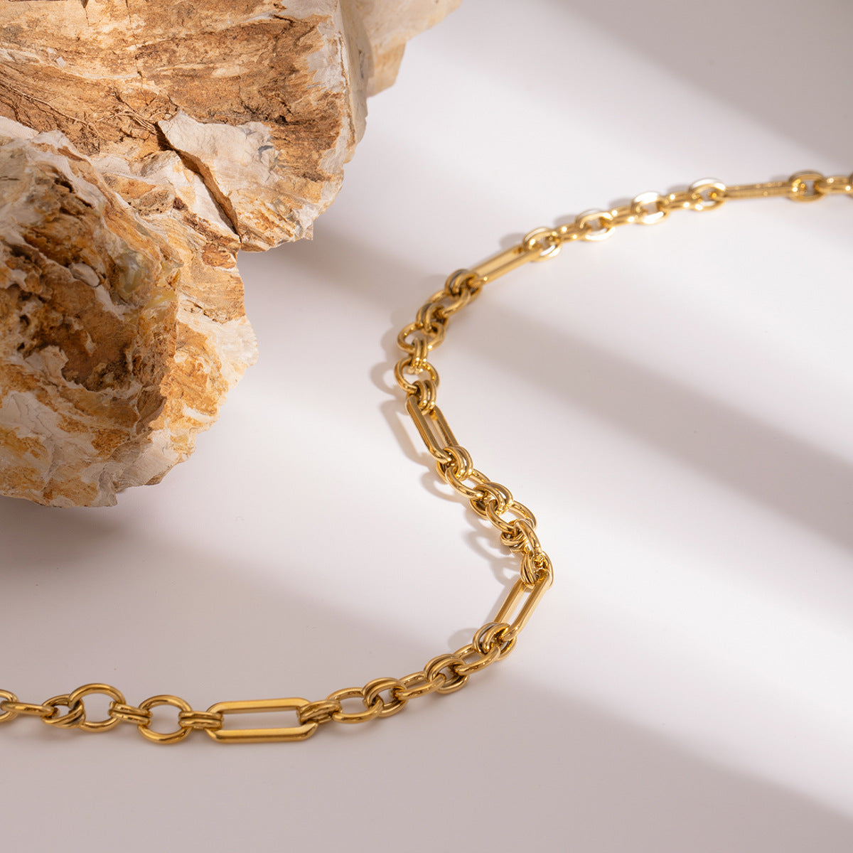 Stainless Steel Thick Chain Choker Necklace