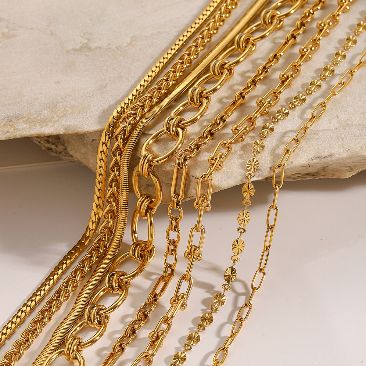 Stainless Steel Cuban Chain Necklace Collection