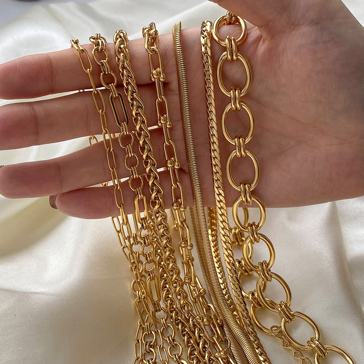 Stainless Steel Cuban Chain Necklace Collection