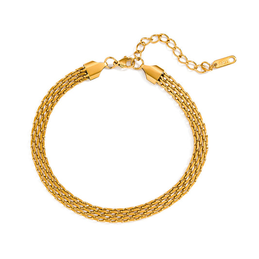 Stainless Steel 18K Gold PVD Women's Anklet