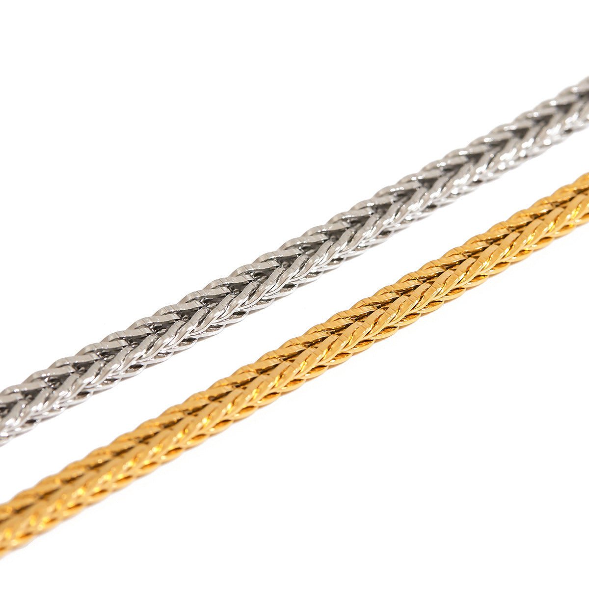 18K Gold PVD Stainless Steel Metal Thick Chain Bracelet