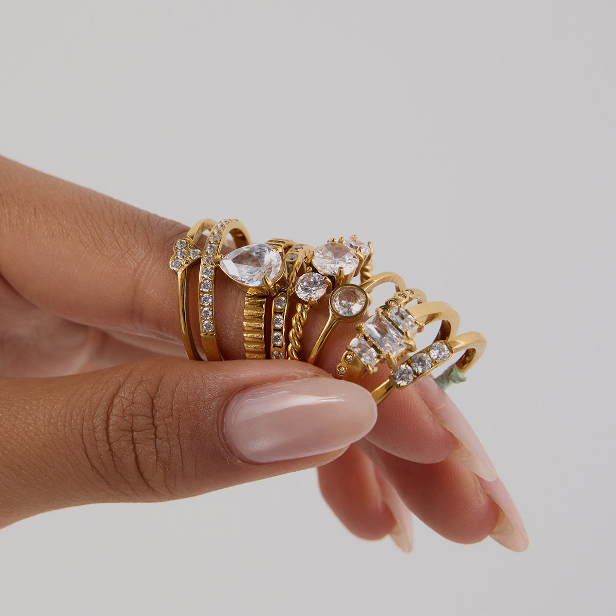 Stainless Steel Valentine's Day Heart-shaped Ring