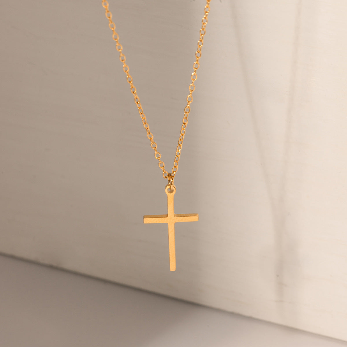 Stainless Steel Cross Pendant Necklace