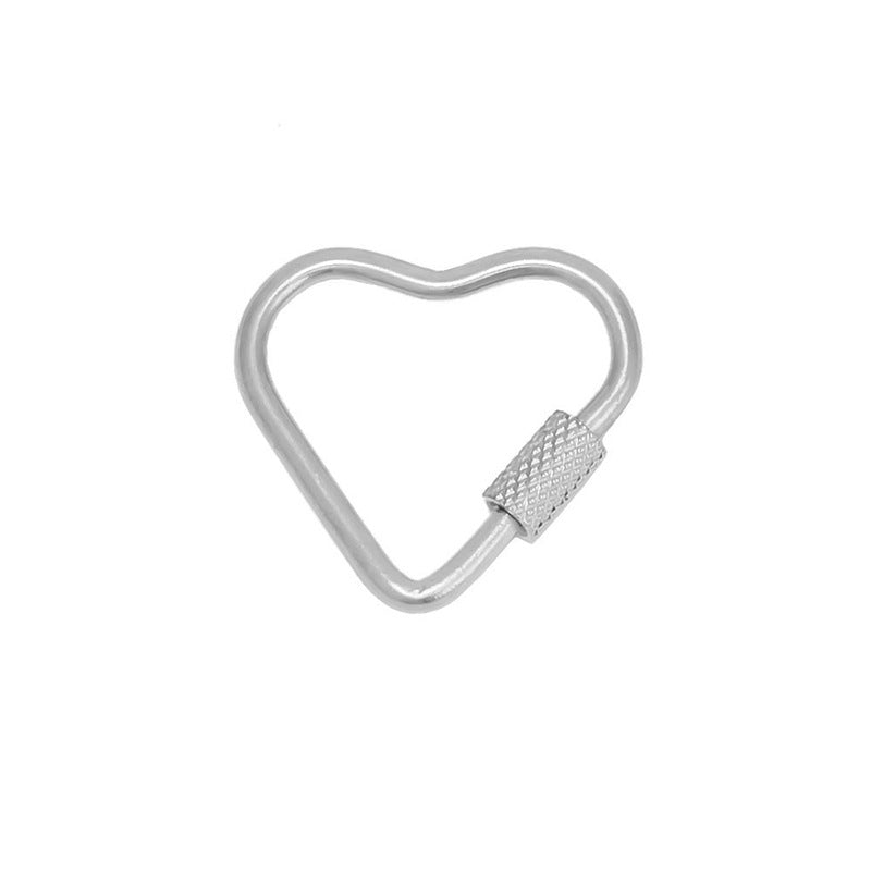 Stainless Steel Necklace Pendant Carabiner - 4 Pack