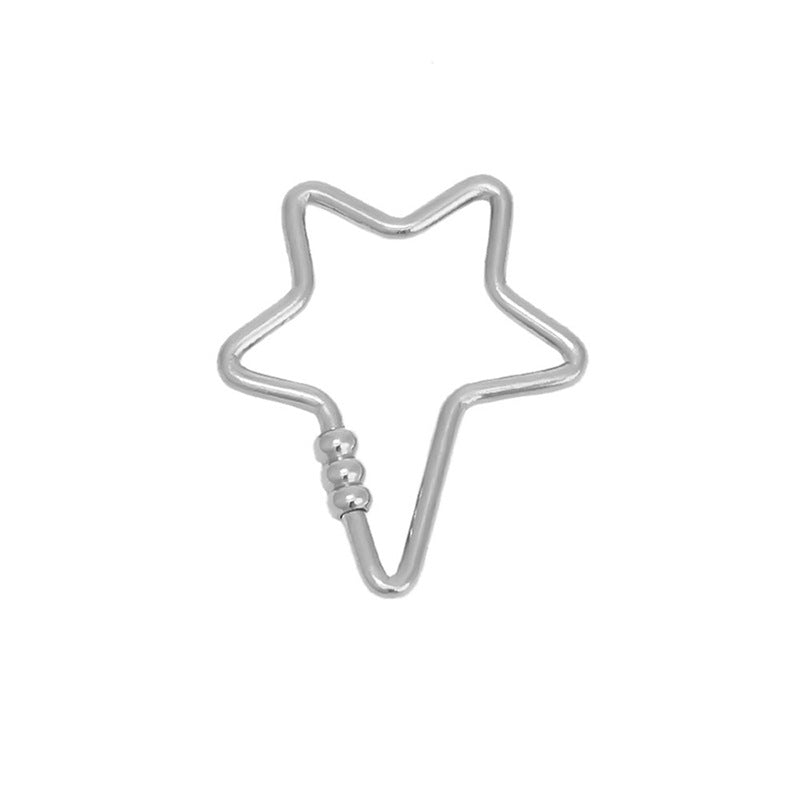 Stainless Steel Necklace Pendant Carabiner - 4 Pack