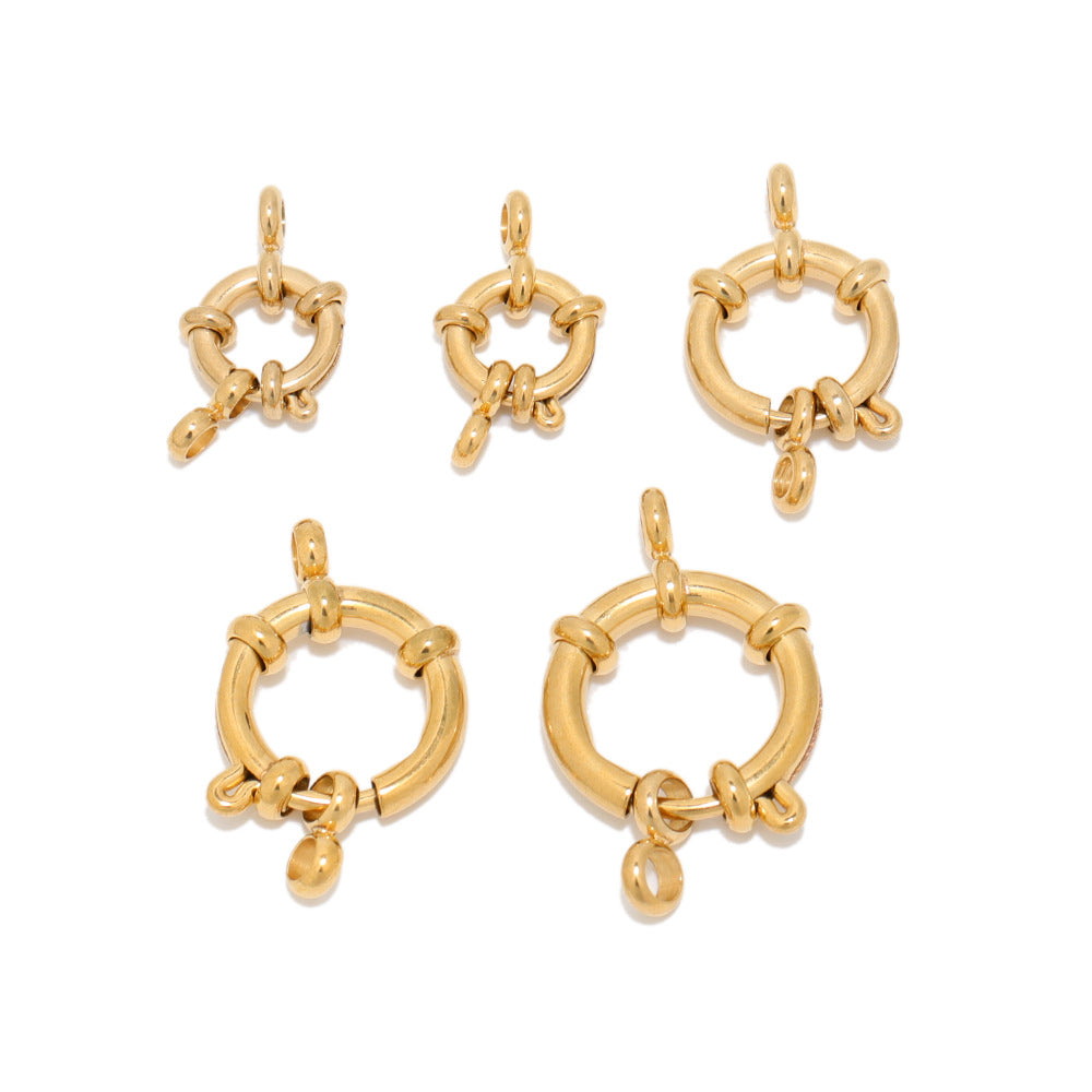 4 Pack Stainless Steel 18K Gold PVD Spring Clasp