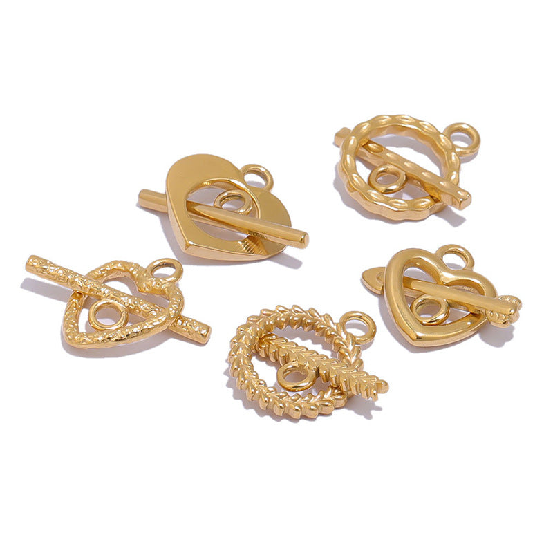 Stainless Steel 18K Gold PVD Toggle Clasp - 4 Pack